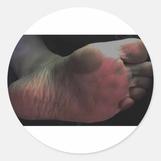 靴底をなめる ラウンドシール (正面)