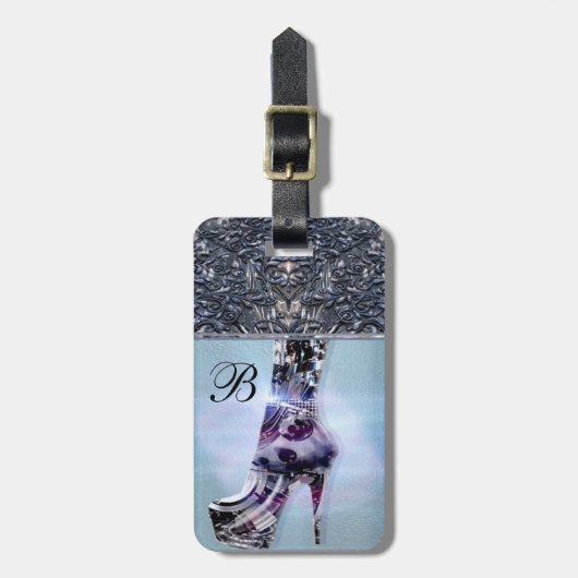 靴愛モノグラム ラゲッジタグ (正面縦)