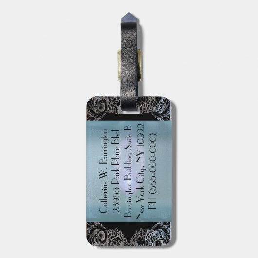 靴愛モノグラム ラゲッジタグ (裏面縦)