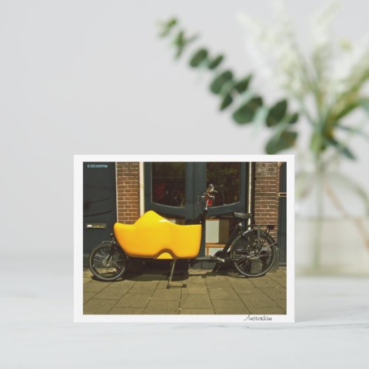 靴用自転車 – はがき (スタンド正面)