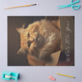 靴箱の中の猫 – 皮肉な猫 薄葉紙 (クラフト)