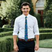 靴箱スターネックタイ – 青 ネクタイ