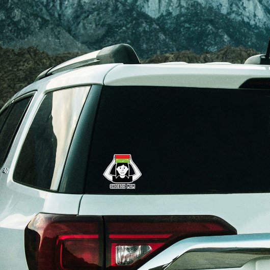 靴箱ファミリービニールカー窓シール – 女性 シール