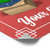 靴箱温度計ポスター – 赤 ポスター (角)