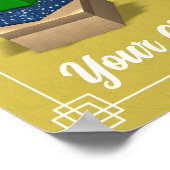 靴箱温度計ポスター – 黄色 ポスター (角)