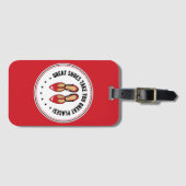 靴素晴らしが可愛い素晴らし靴を置く ラゲッジタグ (正面横)