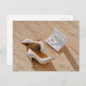 靴結婚と二つの結婚指輪 ポストカード (正面/裏面)