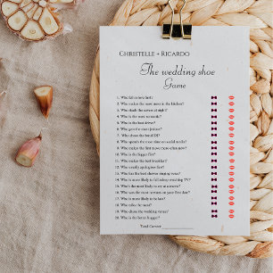靴結婚ゲームバチェロレッテゲームカード