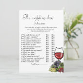 靴結婚ゲームブライダルシャワーゲーム サンキューカード (スタンド正面)