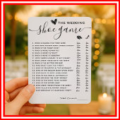 靴結婚ゲーム彼は彼女がゲームを言っエレガントた 招待状