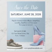 靴販売フライヤーテンプレート チラシ (裏面)