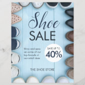 靴販売フライヤーテンプレート チラシ (正面)