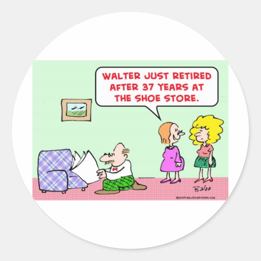 靴退職した屋 ラウンドシール (正面)