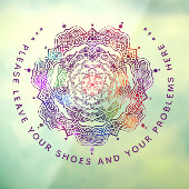 靴離れと問題はここでお願い ウィンドウサイン (シート3)