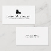 靴、コート、修理店 名刺 (正面/裏面)