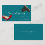 靴、コート、修理店 名刺 (正面/裏面)