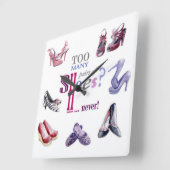 靴 スクエア壁時計 (傾斜)