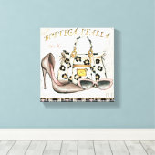 靴、バッグ、眼鏡 キャンバスプリント (インサイチュ (ウッドフロア))