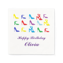 "靴"パーソナライズされた紙ナプキンス