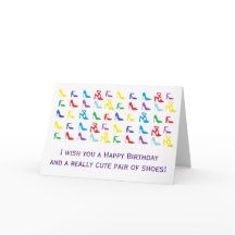 「靴」誕生日カード