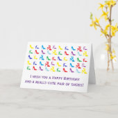 「靴」誕生日カード カード (黄色い花)