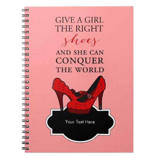 靴aholicは、女の子に右の靴を与えます ノートブック (正面)