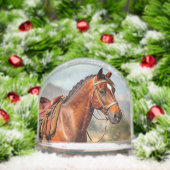 鞍エレガントに栗の馬 (クリスマス)