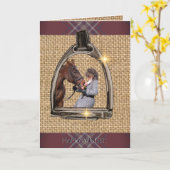 鞍越しの景色 カード (黄色い花)