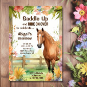 鞍馬かわいらしと花の誕生日 招待状