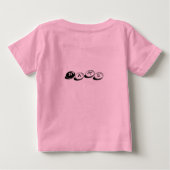 鞍馬のシルエット ベビーTシャツ (裏面)