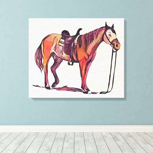 鞍馬 キャンバスプリント (インサイチュ (ウッドフロア))