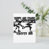 鞭と鎖が私を興奮させる ポストカード (スタンド正面)