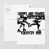 鞭と鎖が私を興奮させる ポストカード (正面/裏面)