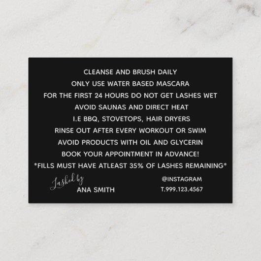 鞭のアフターケアカード 名刺 (裏面)