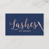 鞭のメーキャップアーティストのばら色の金ゴールド海軍ロイヤリティ ロイヤリティカード (正面)