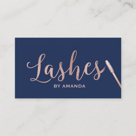 鞭のメーキャップアーティストのばら色の金ゴールド海軍ロイヤリティ ロイヤリティカード (正面)