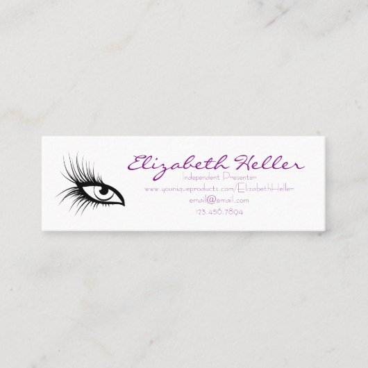 鞭の名刺 スキニー名刺 (正面)