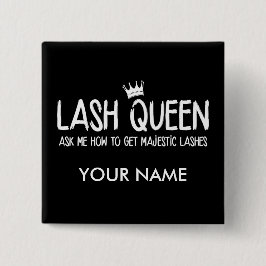 鞭の女王- Younique -名前と個人化して下さい 缶バッジ