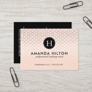 鞭の芸術家のアフターケアの説明書 名刺