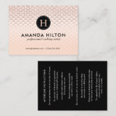 鞭の芸術家のアフターケアの説明書 名刺 (正面/裏面)