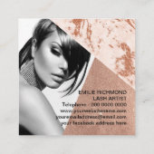 鞭の芸術家の名刺のテンプレート スクエア名刺 (裏面)