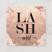 鞭の芸術家の名刺のテンプレート スクエア名刺 (正面)