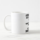 鞭の鎖の入れ墨及び穿孔は私を刺激します コーヒーマグカップ (左)