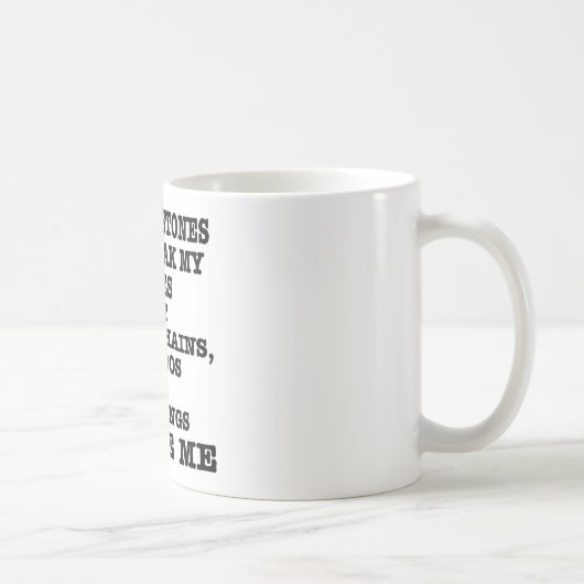 鞭の鎖の入れ墨及び穿孔は私を刺激します コーヒーマグカップ (右)