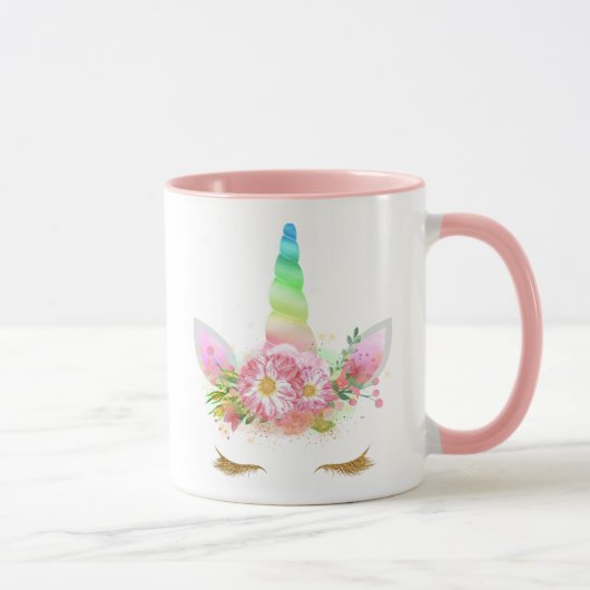 鞭はコーヒー・マグユニコーンのうたた寝します マグカップ (右)