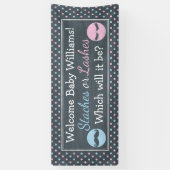 鞭またはStachesの性は旗を明らかにします 横断幕 (縦)