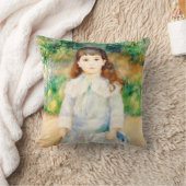 鞭を持つ子供オーガストルノアール クッション (ブランケット)