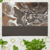 "鞭を持つcaféモカ人魚" キッチンタオル (折り畳み)