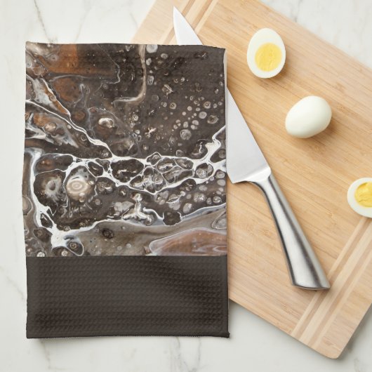 "鞭を持つcaféモカ人魚" キッチンタオル (四つ折り)