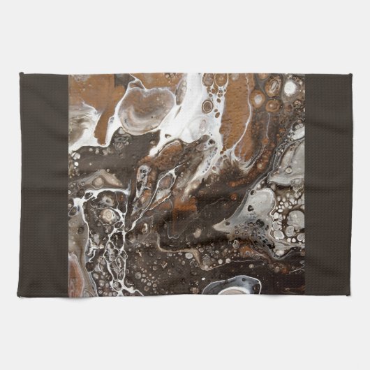 "鞭を持つcaféモカ人魚" キッチンタオル (横)